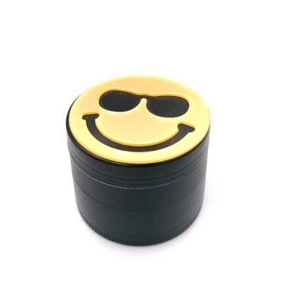 Black Smiley Metal Grinder